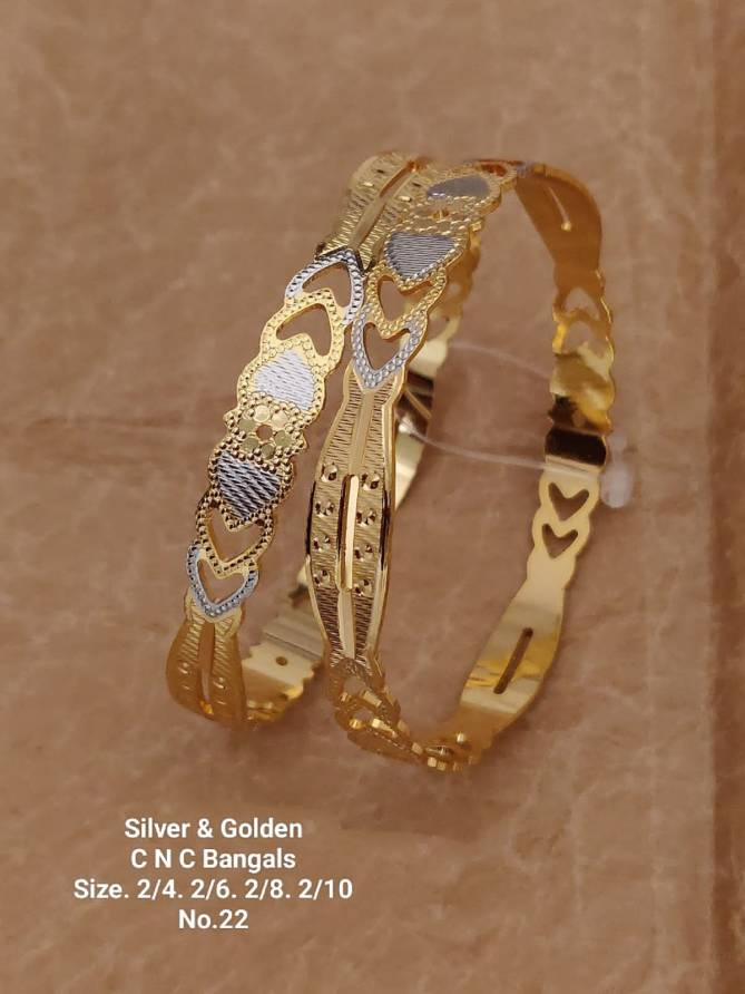 Silver And Golden Fancy Designer Bangles Catalog
